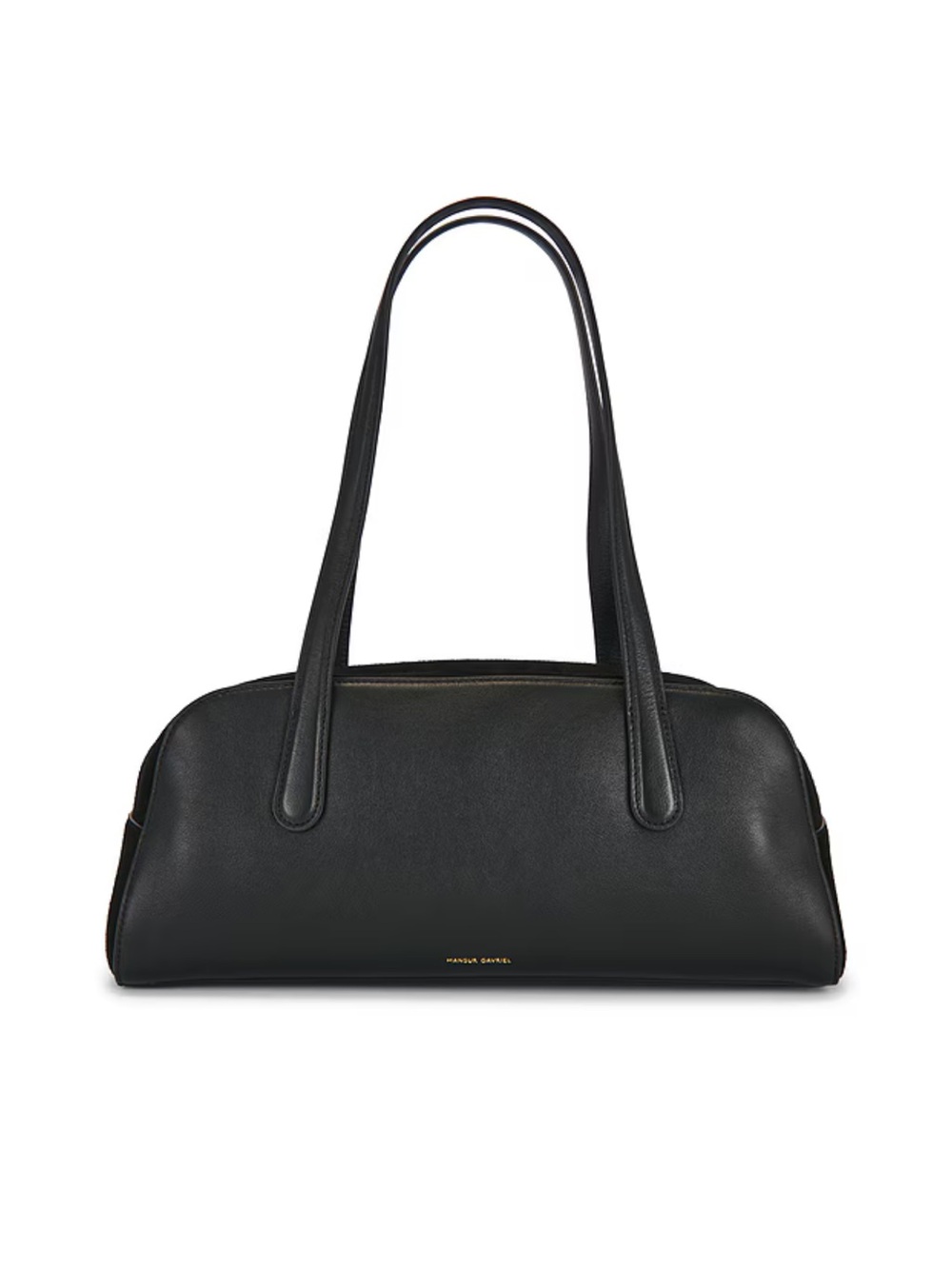 Mansur Gavriel Helios East West Black Leather Shoulder Bag NWT